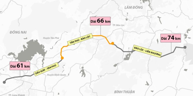 Lâm Đồng khai thác quỹ đất hai bên tuyến cao tốc Tân Phú – Bảo Lộc và Bảo Lộc – Liên Khương